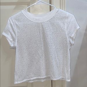 lulu lemon white crop top